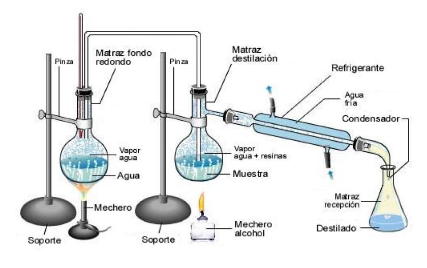 Destilacion Por Arrastre De Vapor Explicacion cursosonlineweb.com