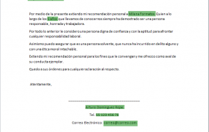 Cómo Hacer Una Carta De Recomendación Personal