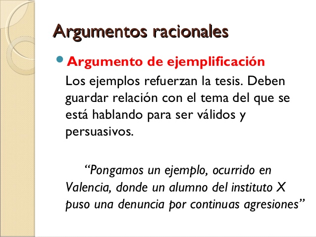 Clases De Argumentacion Definicion De Argumentacion