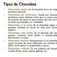 Tipos de chocolates