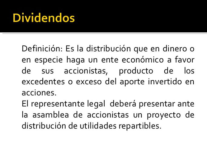Clases De Dividendos Definicion Y Clasificacion